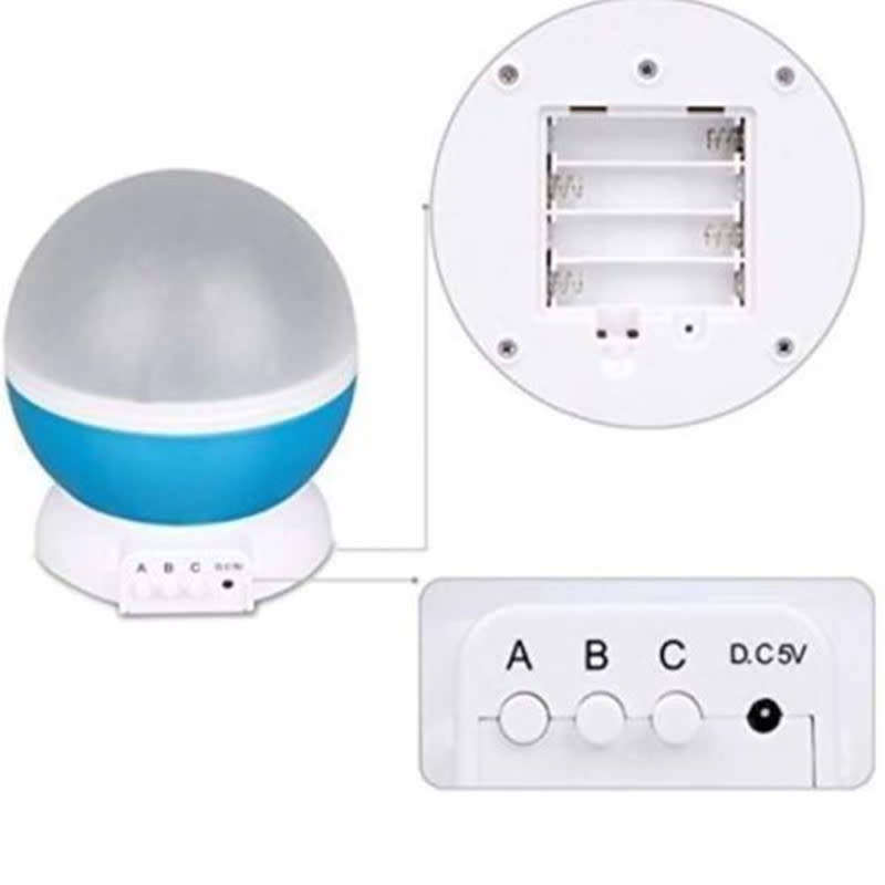 LED Rotating Projector Starry Night Light Moon Starry Sky Universe Birthday Gift Christmas Gift Home