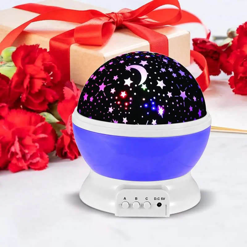 LED Rotating Projector Starry Night Light Moon Starry Sky Universe Birthday Gift Christmas Gift Home