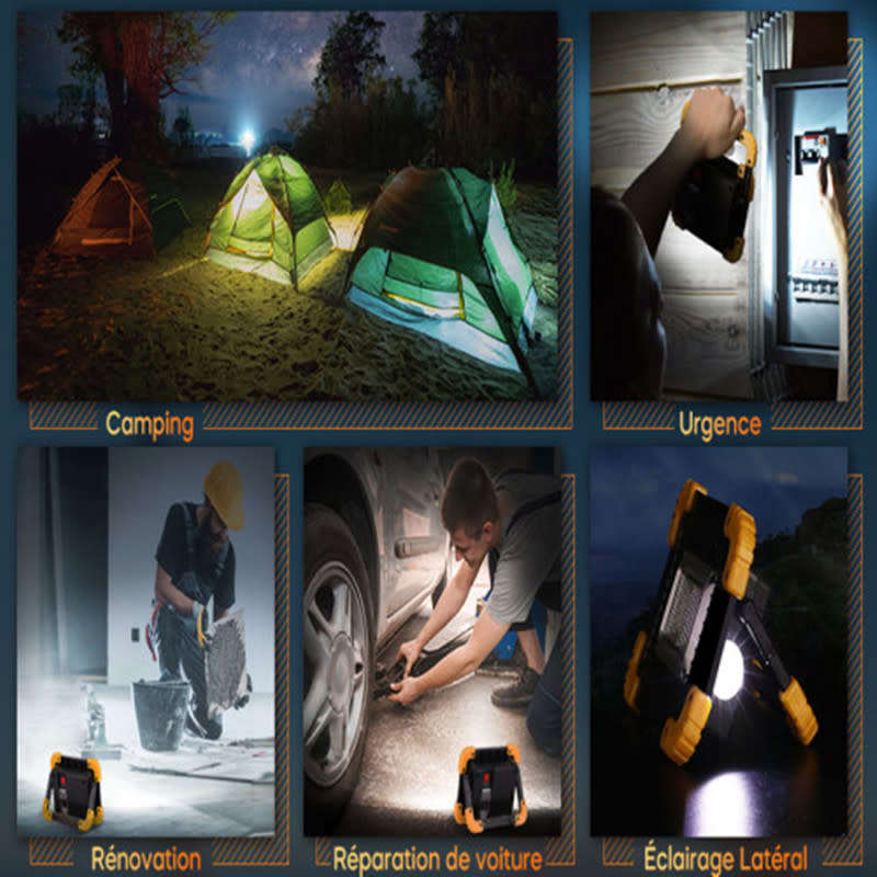 LED Rechargeable Portable Dimmable Work Light USB