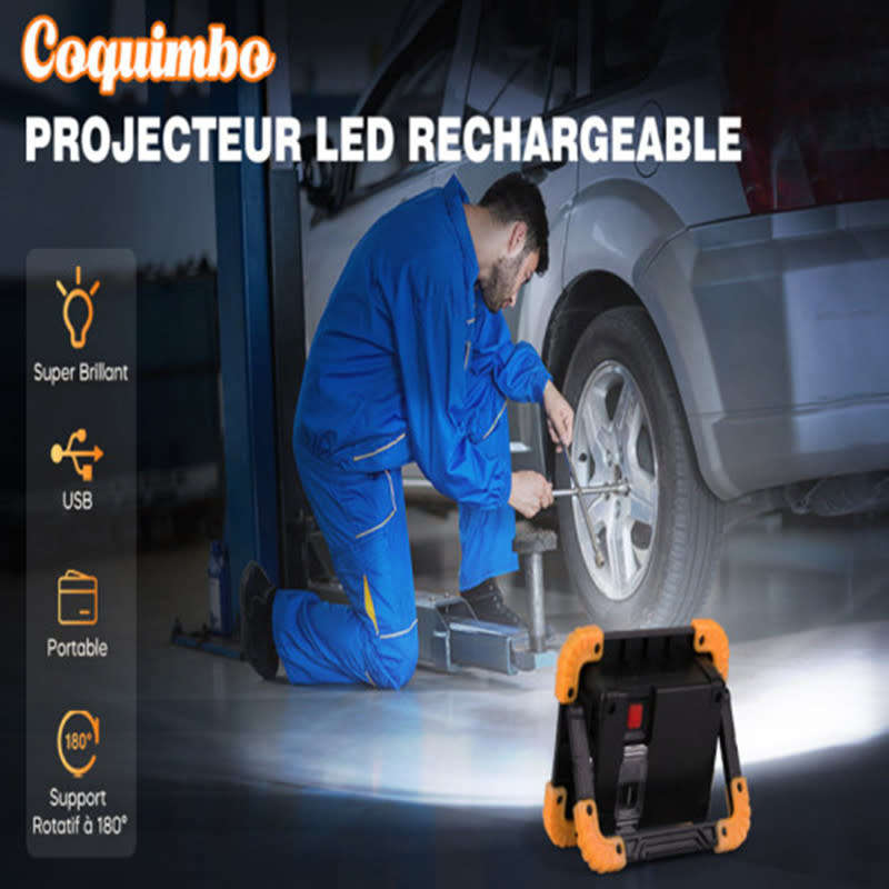 LED Rechargeable Portable Dimmable Work Light USB