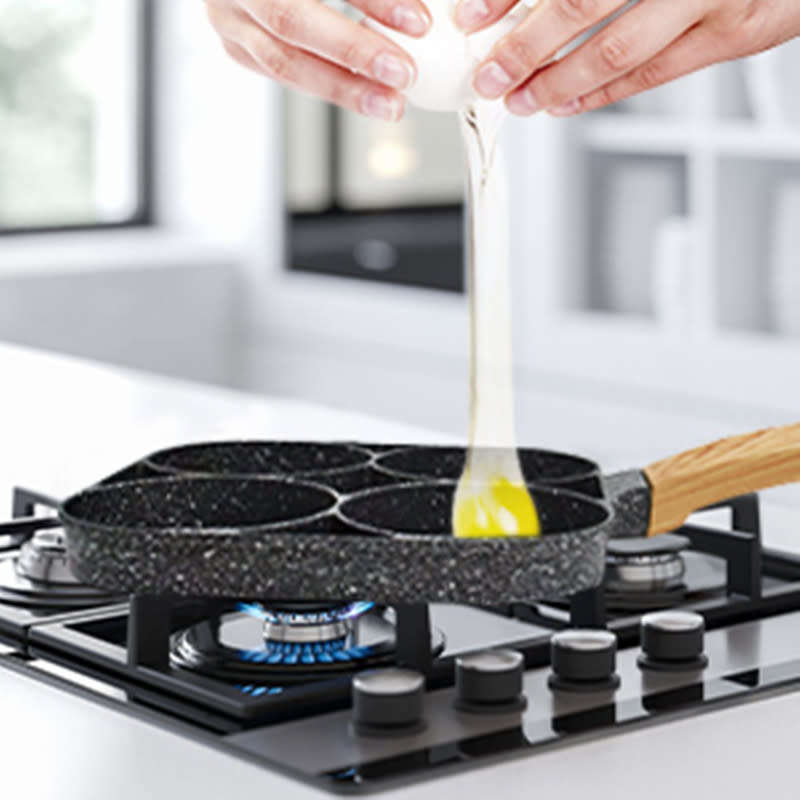 Multifunctional Four-Hole Pan Suitable For Pancakes Burgers Eggs Pancakes