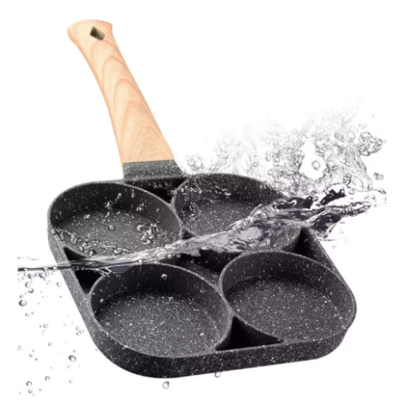 Multifunctional Four-Hole Pan Suitable For Pancakes Burgers Eggs Pancakes