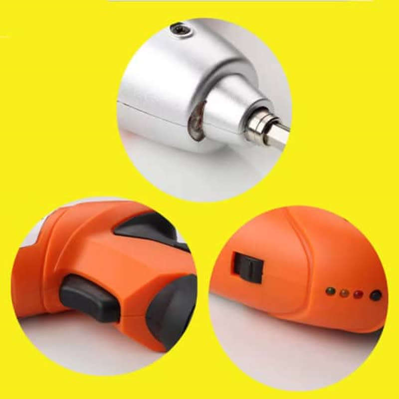 Convenient Household Electric Drill Repair Tool Set USB Cable Rechargeable