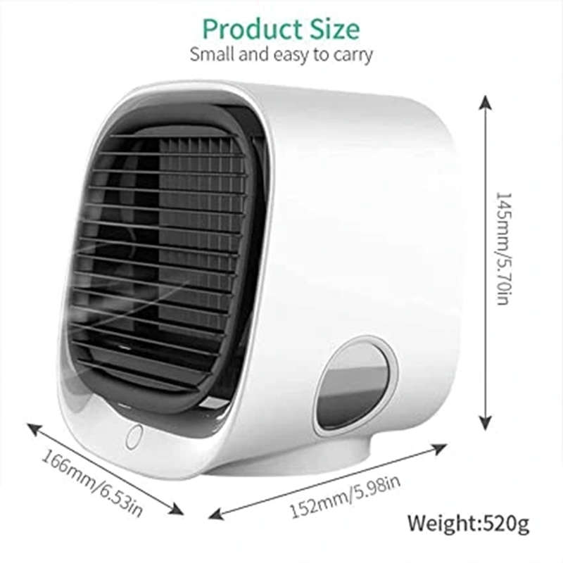 Mini Portable Air Cooler Cooling Fan for Home Bedroom Office