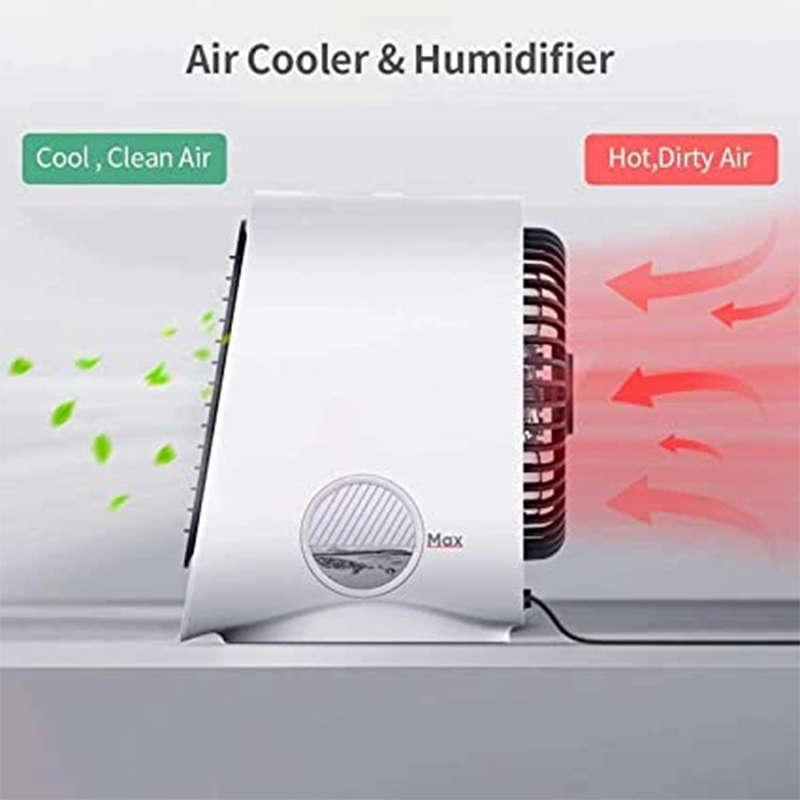 Mini Portable Air Cooler Cooling Fan for Home Bedroom Office
