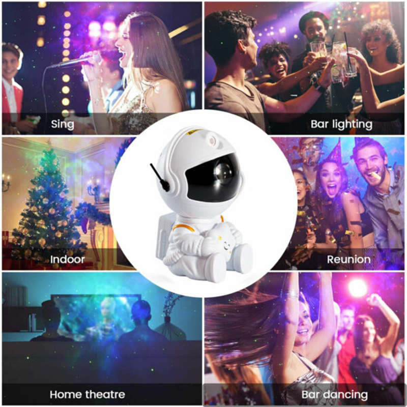 LED Astronaut Projector Starry Sky Galaxy Suitable for Gifts Children Adults Bedroom