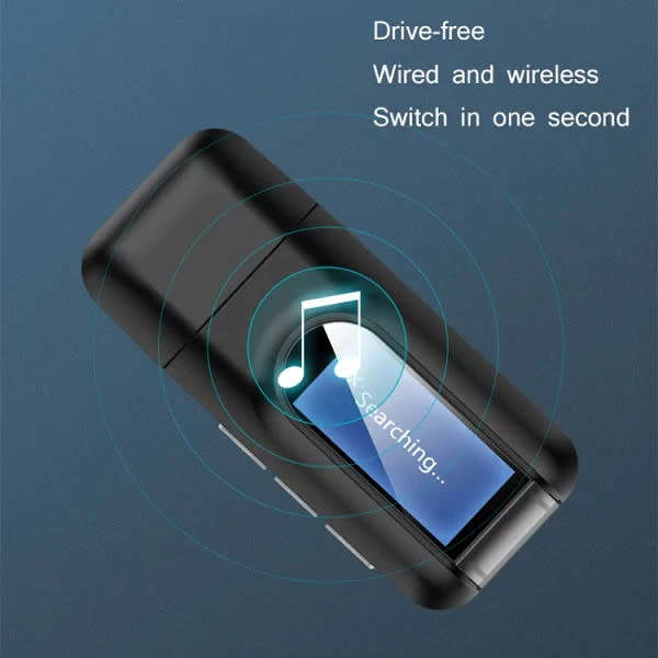 Portable T11 Wireless Bluetooth Receiver And Transmitter With Display