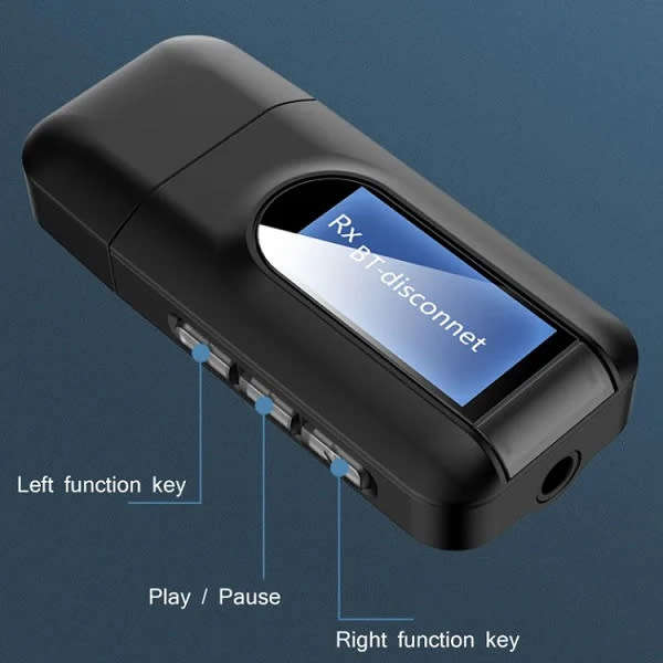 Portable T11 Wireless Bluetooth Receiver And Transmitter With Display