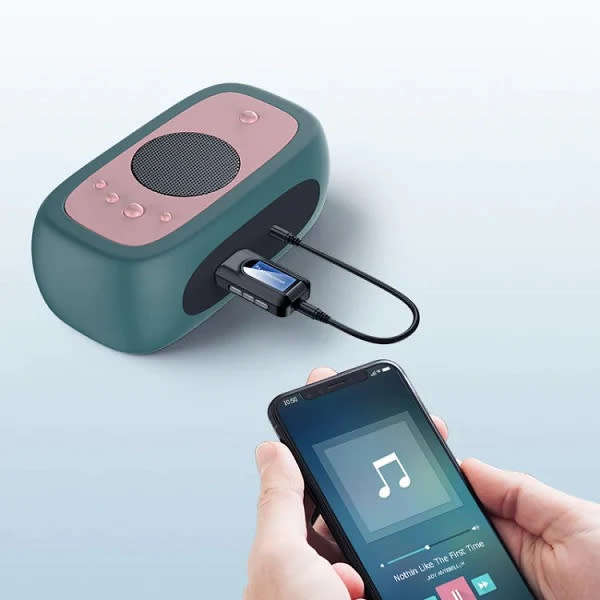 Portable T11 Wireless Bluetooth Receiver And Transmitter With Display