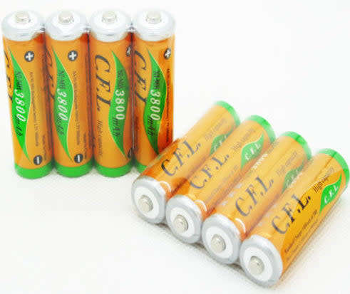 Durable Aa Rechargeable Batteries 4-Pack