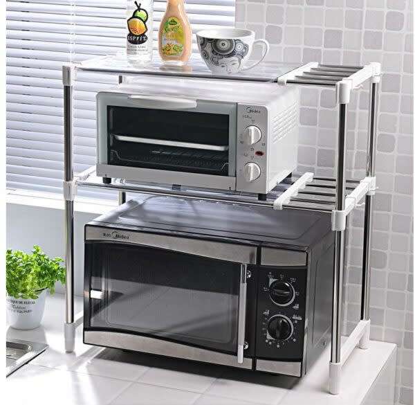 Stainless Steel Multifunctional Microwave Oven Rack Storage Rack