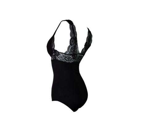 Silky Instant Slim Lace Lingerie - Black XL
