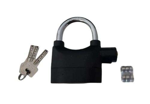 110dB Security Anti-Theft Waterproof Lock with Siren - Short Shackle