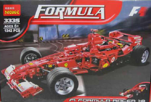 Less 20%!!!   Formula 1 - 1:8 scale!!!! (100% Lego compatible!!!) LOCAL STOCK