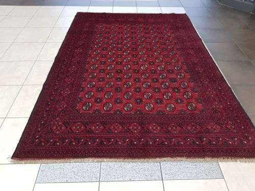 FINE QUALITY RED AFGHAN PERSIAN CAPRET 300x200 cm