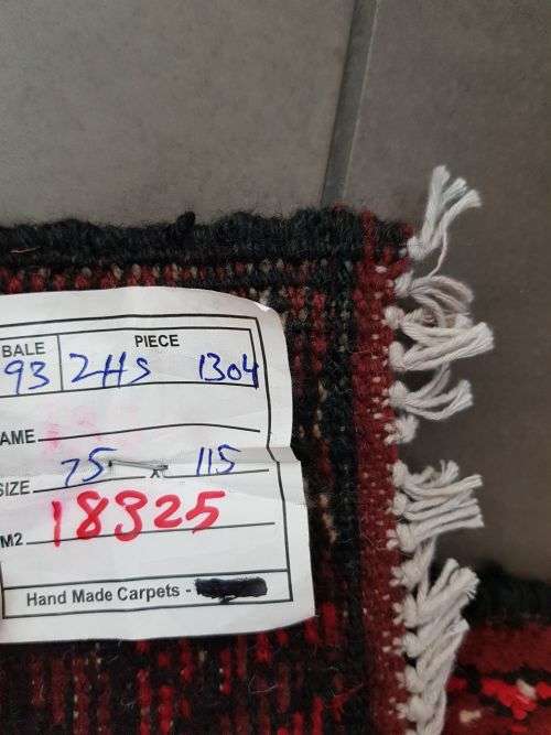 RED AFGHAN PERSIAN CARPET  SIZE 115 X 75 CM