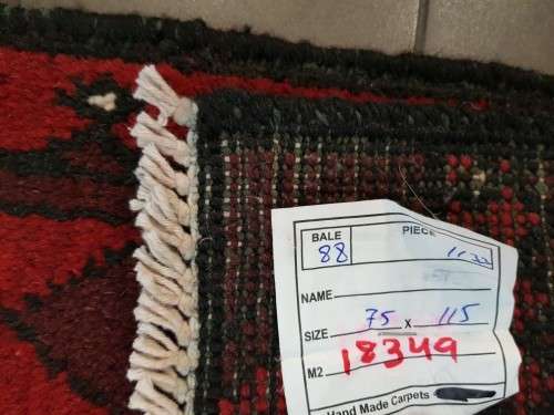 RED AFGHAN PERSIAN CARPET SIZE 115 X 75 CM