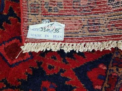 BEAUTIFUL SECOND HAND HAMADAN CARPET 330 x 155 cm