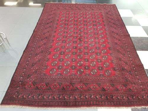 FINE QUALITY RED AFGHAN PERSIAN CAPRET 300x200 cm