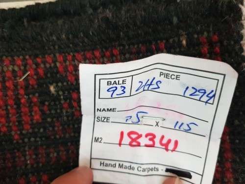 RED AFGHAN PERSIAN CARPET  SIZE 115 X 75 CM