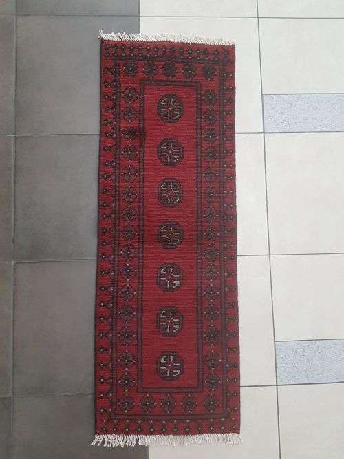 BEAUTIFUL RED AFGHAN RUNNER 150 X 50 CM