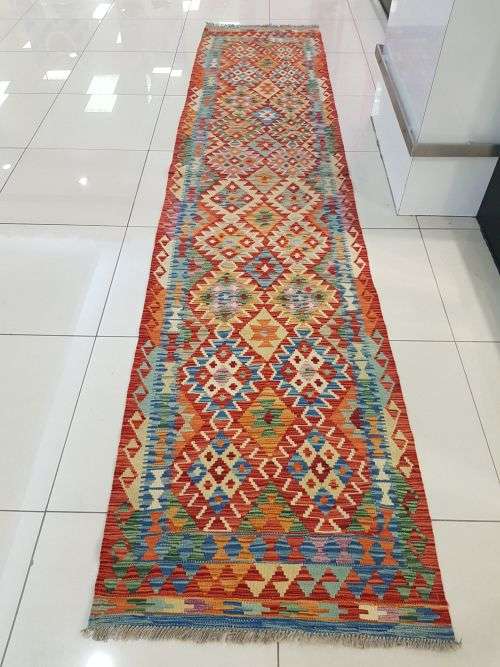 BEAUTIFUL PERSIAN HANDMADE CHOUBI KILIM  372 x x 83cm