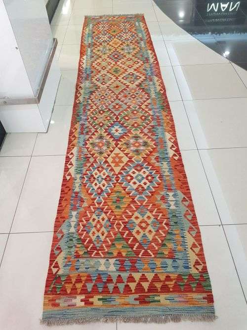BEAUTIFUL PERSIAN HANDMADE CHOUBI KILIM  372 x x 83cm