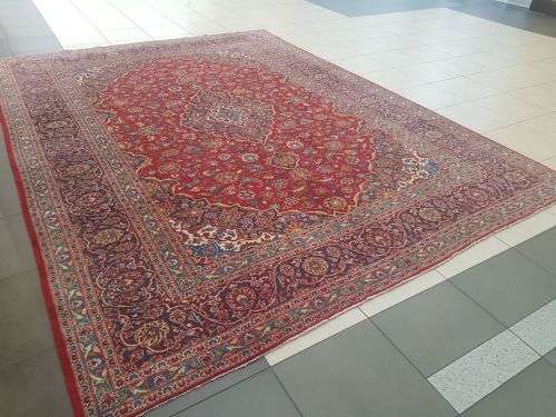 STUNNING KASHAN HANDMADE PERSIAN CARPET 400 x 300CM