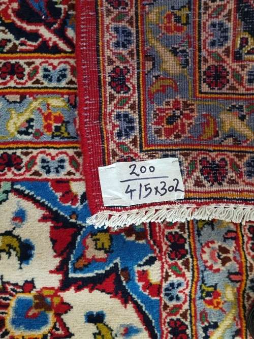 STUNNING USED FINE KASHAN CARPET 415 x 302 CM