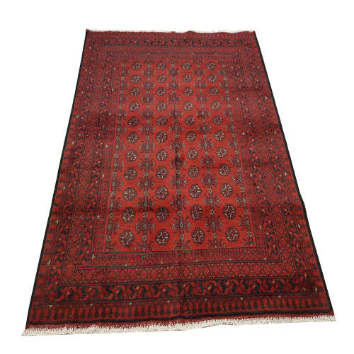 Beautiful Red Afghan Carpet 200 x 150cm
