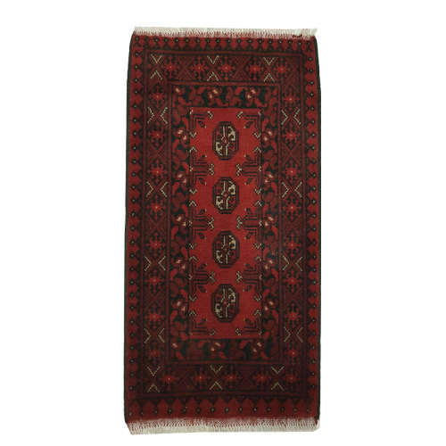 Gorgeous Red Afghan Carpet 90 x 50 cm