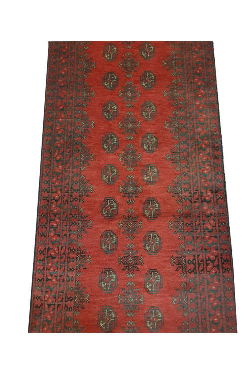 Incredible Red Afghan Carpet 754 x 80 cm