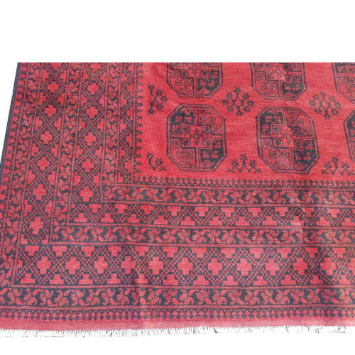 BEAUTIFUL RED AFGHAN CARPET 345 x 250 cm