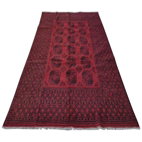 BEAUTIFUL RED AFGHAN CARPET 345 x 250 cm
