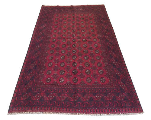 BEAUTIFUL RED AFGHAN CARPET 300 X 200 cm