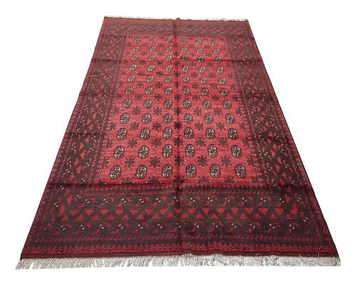 Beautiful RED AFGHAN CARPET 289 X 201  cm