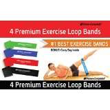 Best Exercise Resistance Loop Bands - Set of 4- Lifetime Guarantee- A Fitness Stretch and Elastic...