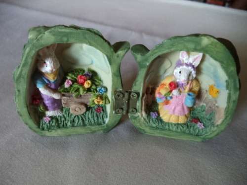 Cabbage houseing with mom and dad rabbit