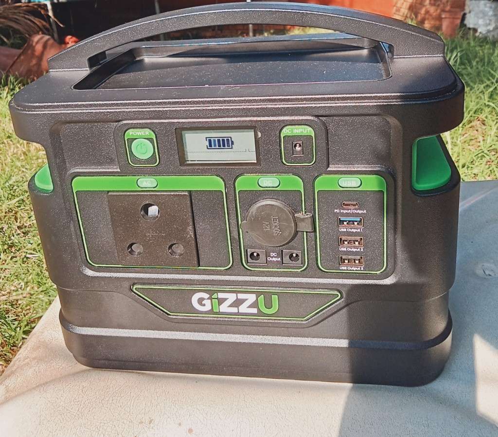 Gizzu 500W 518Wh Portable Power Station 1 x 3 Prong SA Plug Point