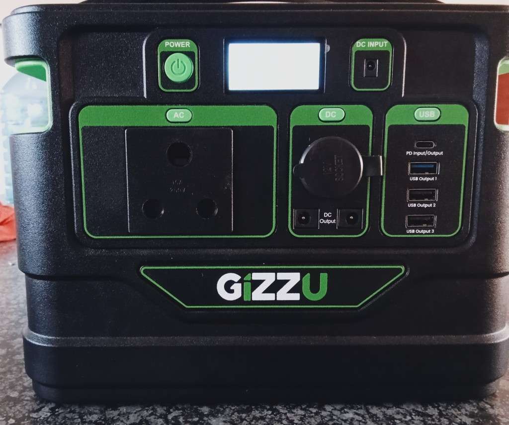 Gizzu 500W 518Wh Portable Power Station 1 x 3 Prong SA Plug Point