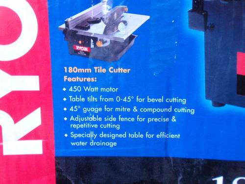 180mm Ryobi Tile Cutter