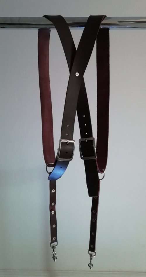Handmade Dual Leather Camera Harness - CRAZY R1 Auction - no reserve!!!