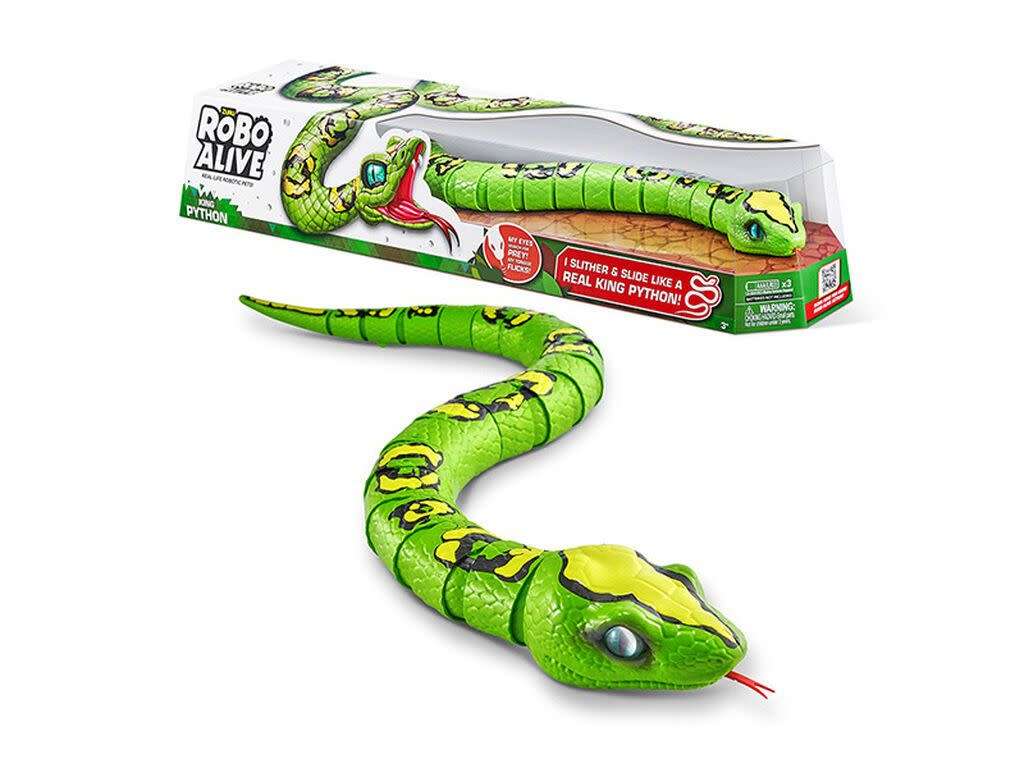 Robo Alive King Python Snake Toy (Shop Soiled) CRAZY R1 Auction - No Reserve!!
