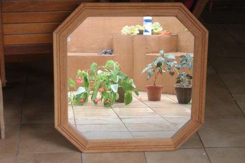 OAK FRAMED MIRROR
