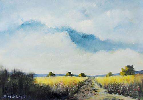 '' BRAAI ROAD '' Original signed acrylic by Nick Stobart.