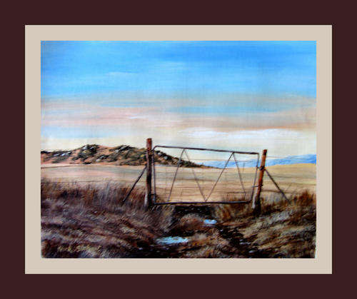 " THE SEASONS FIRST RAINS '' Original signed acrylic by Nick Stobart.