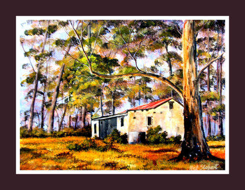 '' JUST TAKING A REST'' Original signed acrylic by Nick Stobart.