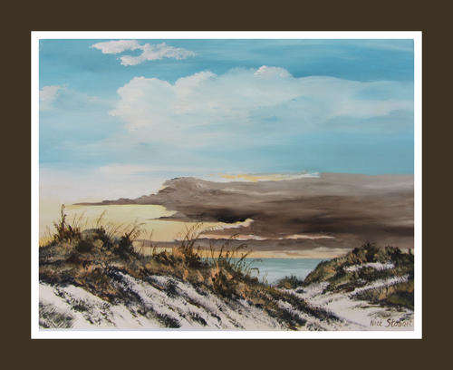 '' DUNE LAND '' Original signed oil by Nick Stobart.