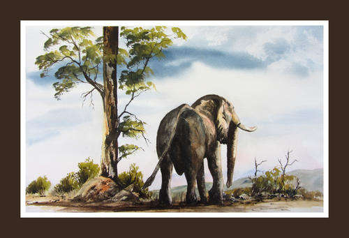 '' I SEE WATER GUYS '' Original signed watercolour by Nick Stobart.