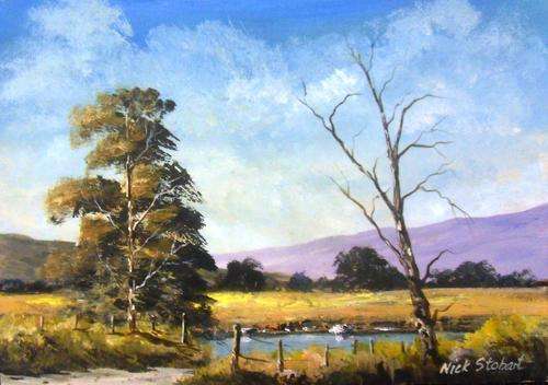 ' HEADING HOME' Original signed acrylic painting by Nick Stobart